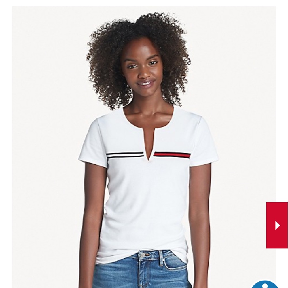 2 Tommy Hilfiger V Neck T-shirts